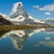 Matterhorn o Monte Cervino desde el lago Riffelsee