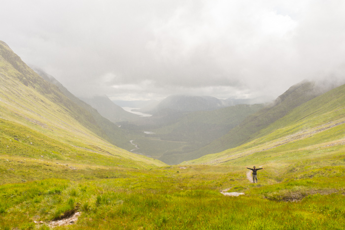 Lago Etive al fondo y final de nuestra ruta