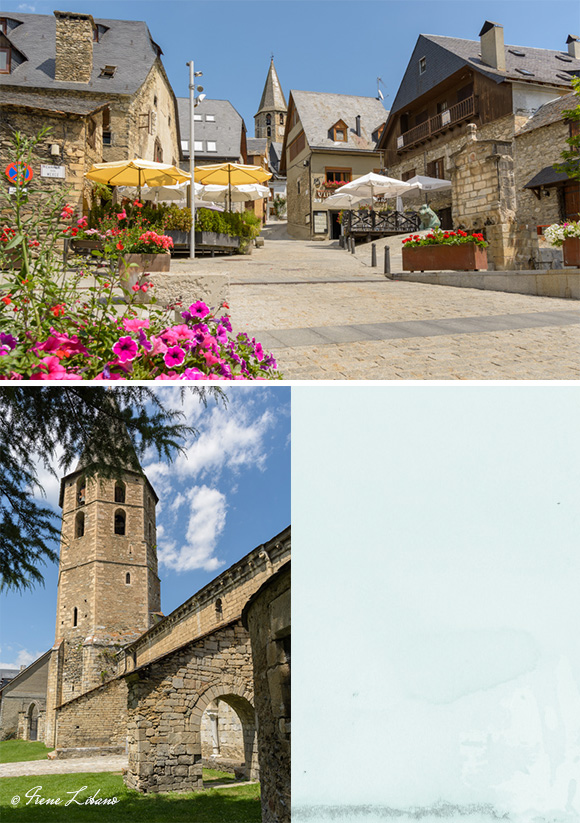 Plaza e iglesia de Salardú