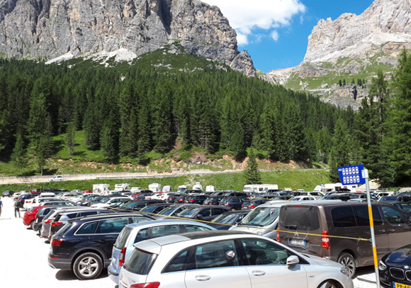 Parking del teleférico a las 5 Torres