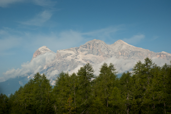 Vistas desde el parking del Passso Tre Croci