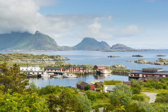 Vistas de Ballstad desde el monumento