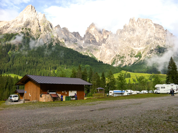 Área de pernocta de San Martino de Castrozza