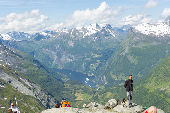 Vistas de Geiranger desde el mirador Dalsnibba