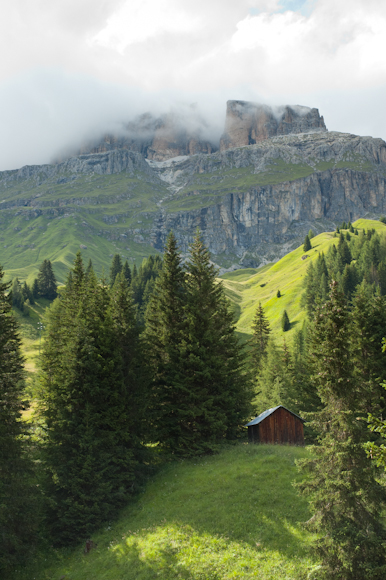 Passo Pordoi desde la ruta