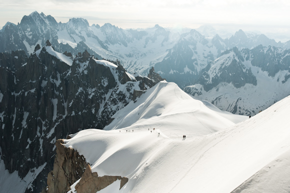 Vista de los Alpes desde el Aiguille du Midi