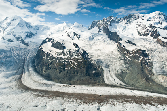 Lenguas glaciares desde el Gornergrat