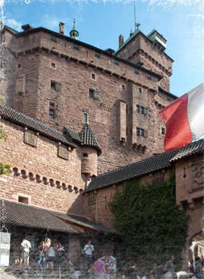 Vista exterior del Castillo de Haut-Koenigsbourg