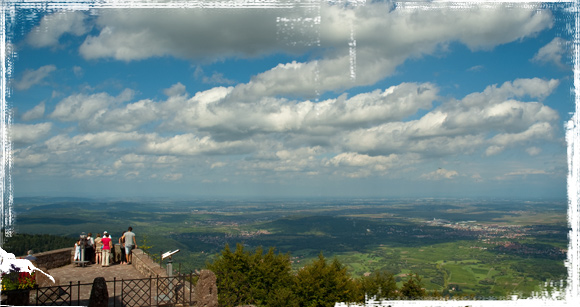 Vistas panorámicas de Alsacia desde el Monte Santa Odile