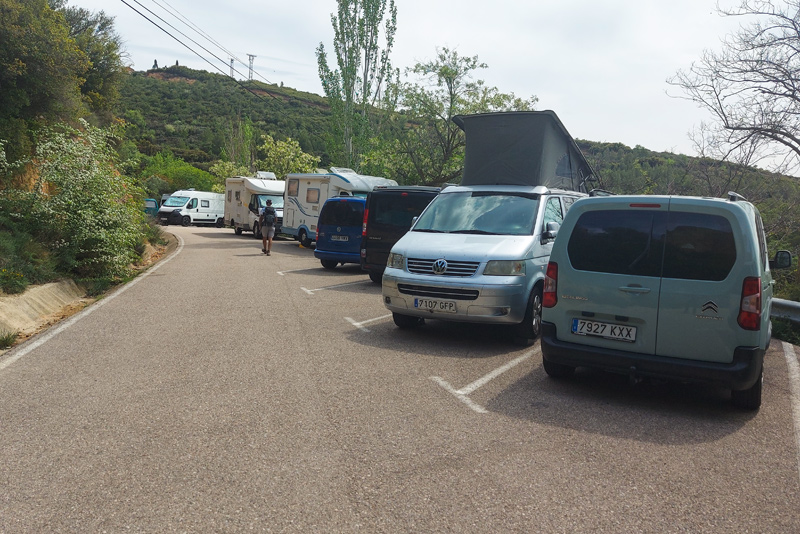 Parking de autocaravanas en Riglos