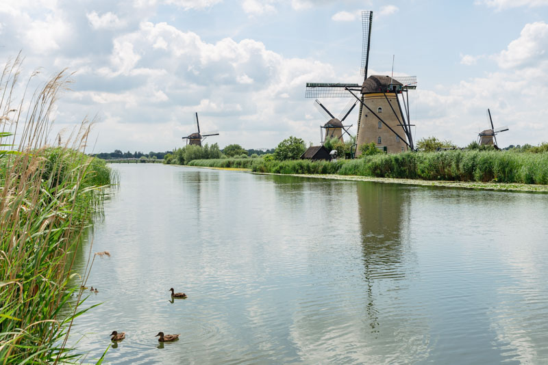 kinderdijk en autocaravana
