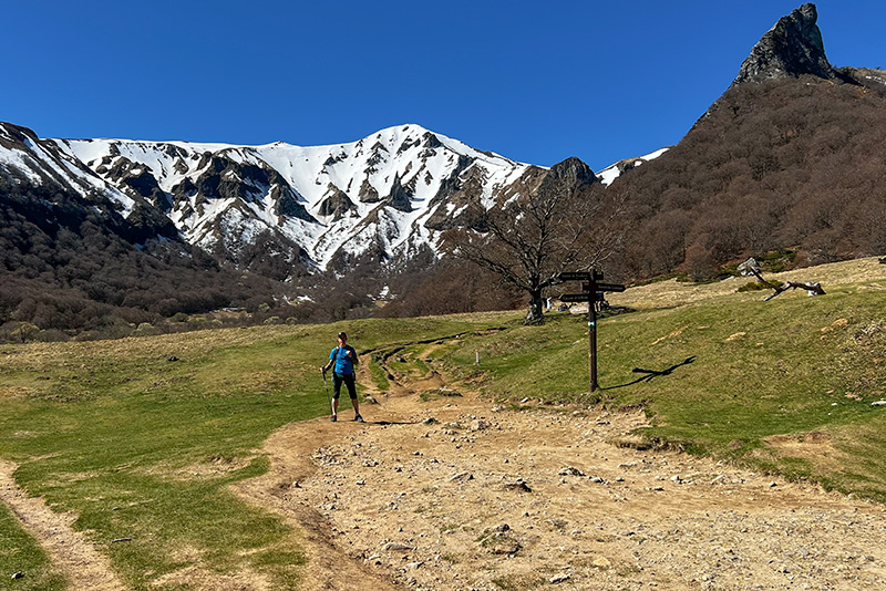 Valle de Chaudefour, Auvernia, Francia en autocaravana