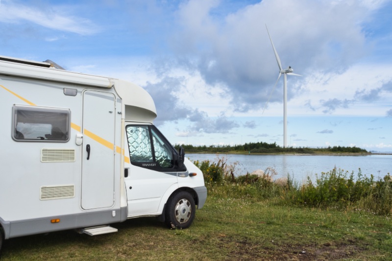 Munkebo bakke, Dinamarca en autocaravana